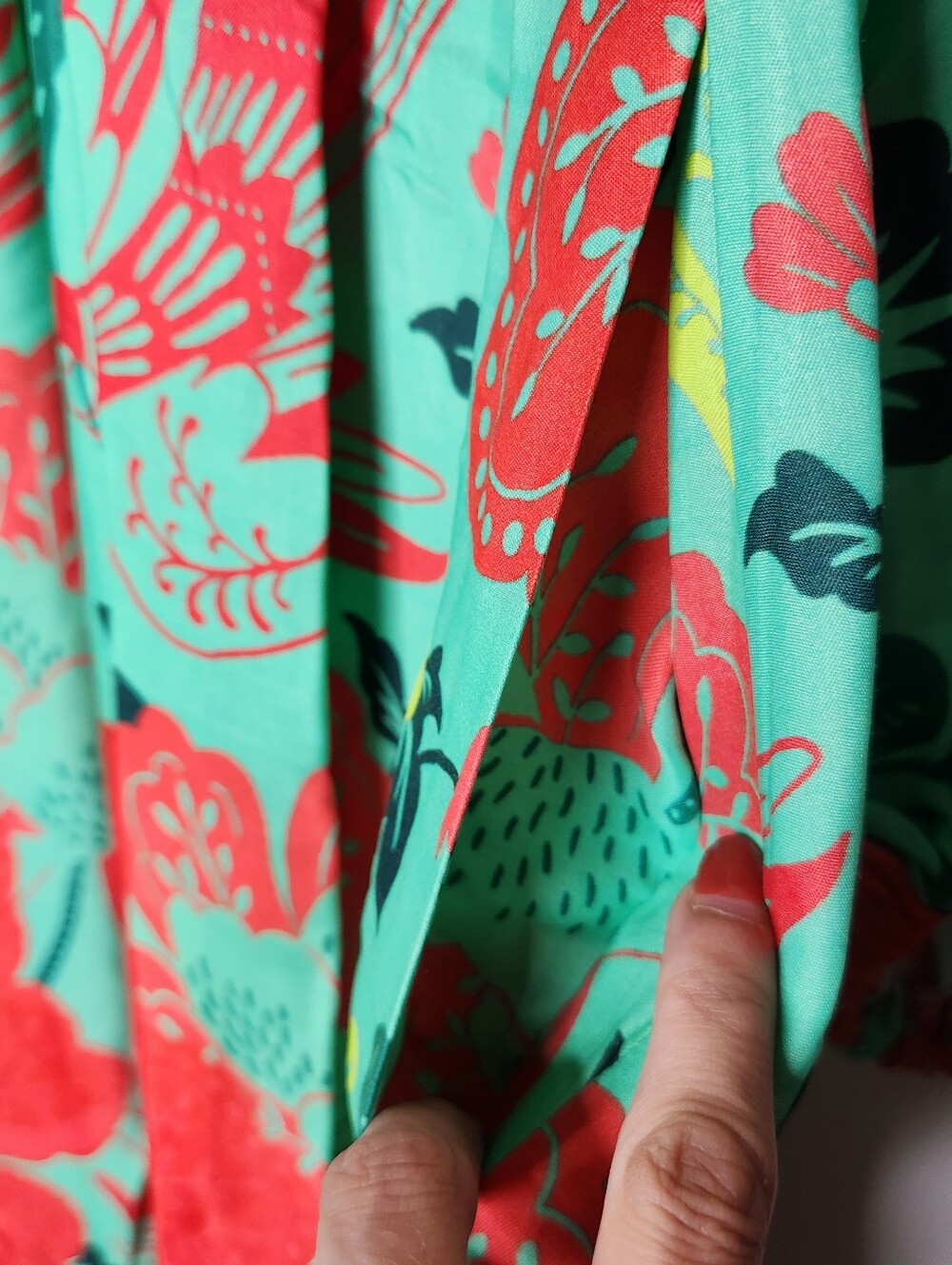 Farm x Anthropologie Poppy Print Maxi Dress Womens Large Pockets Rio - Picture 9 of 12
